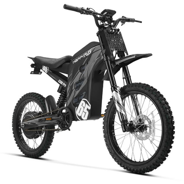 HAPPYRUN 6500W ELECTRIC DIRT BIKE BLACK